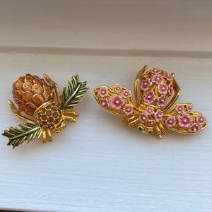 Joan Rivers Bee Pins….spring and fall
